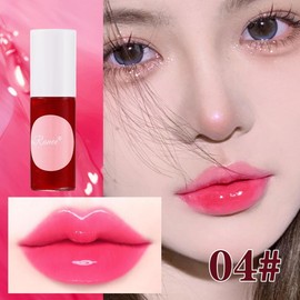 Lip Tint Stain, Tinte de Labios, Tintas Labiales Líquida, Larga Duración Maquillaje de Labios para Mejillas y Ojos (4#, Tint)