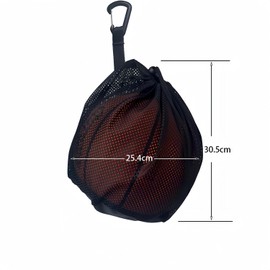 THJOPOKEEL Bolsa de Malla para Baloncesto, Transporte con Cordón Resistente, Bolsillo Interior y Diseño Multifuncional