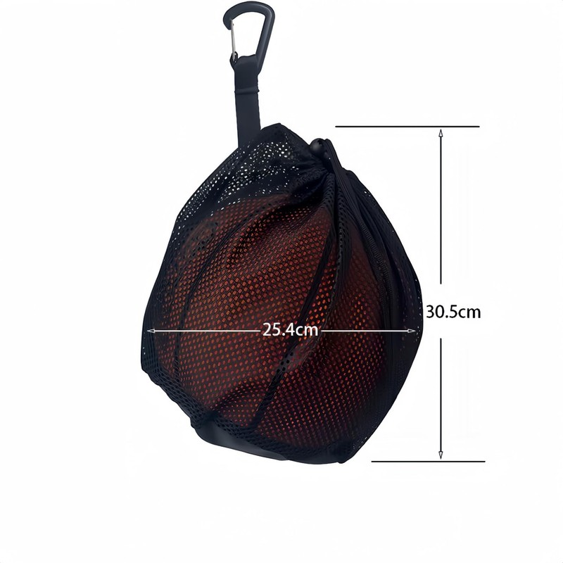 THJOPOKEEL Bolsa de Malla para Baloncesto, Transporte con Cordón Resistente,