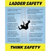 Lean Manufacturing Posters Ladder Safety, Poster, 11"X 14", Made in