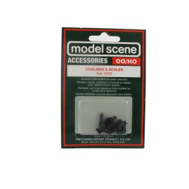 Model Scene OO Scale 2 Coalmen & Scales