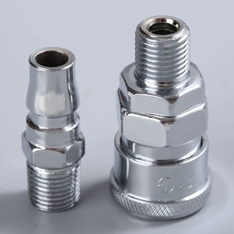 Air Line Hose Fittings 1/4" BSP Male Thread Quick Release