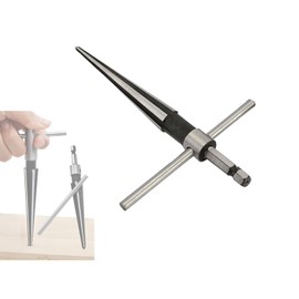 ieron Metal Hexagonal Tapered Reamer, 1/8" / 3mm - 1/2" / 13mm Straight Flute T Handle Taper Reamer Set, T Shape Handle Tool for Wood Plastic, Carbon Steel