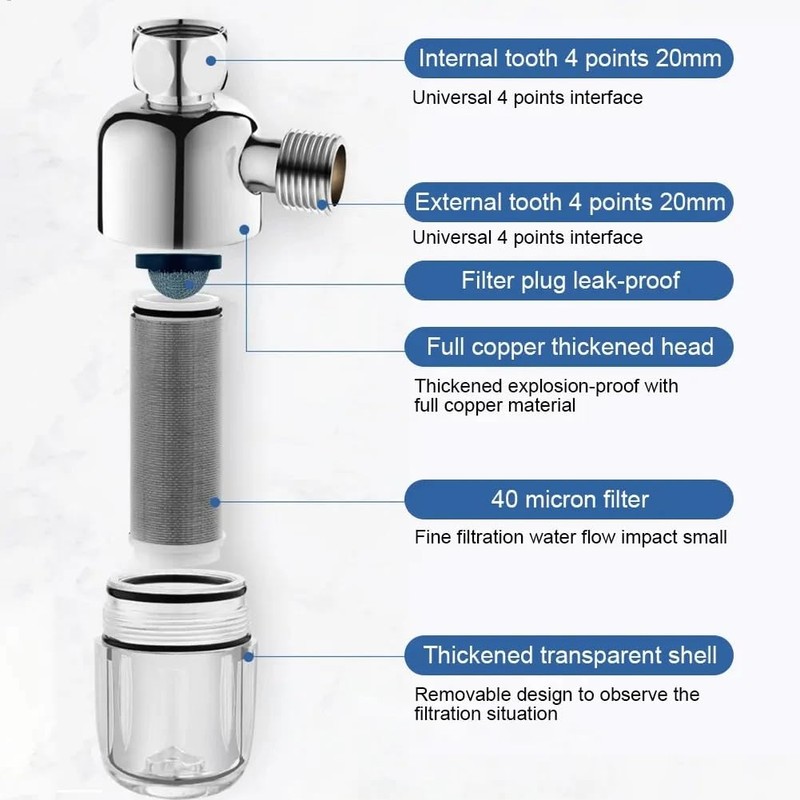 Byttlerom Household Stainless Steel Purifier Direct Drinking Tap Clean Drinking