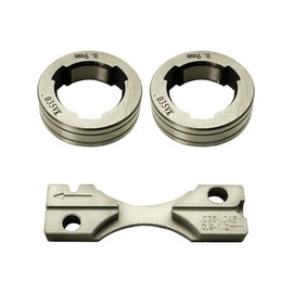 Drive Roll Kit Replacement .035" Flux Cored Fits For Lincoln Power MIG 216,255XT,350MP,LN-15,Power Feed 25M,LF-72,LN-25 PRO,LN-25 PRO Dual Power 035VK-Groove,Replaces KP1696-035C