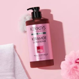 Kerashine 케라시스 샴푸 극손상 울트라 두피 모발 진정 케어 1L Kerasis Ultra Damage Repair Shampoo for Scalp and Hair Soothing Care 1L [Kerastase Ultra Shampoo 1L for Severely Damaged Hair]