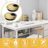 2 Pack 60mm Desk Cable Grommet Cover, One-Piece Molded Construction