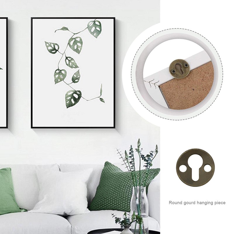 SING F LTD 20x Flat Round Keyhole Hangers Frame with