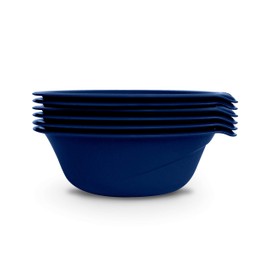 Preserve Everyday BPA Free Bowls Made from Recycled Plastic in the USA, Set of 6, Midnight Blue