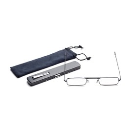 Slender Eye Compact Reader in Black - Strength +2.0