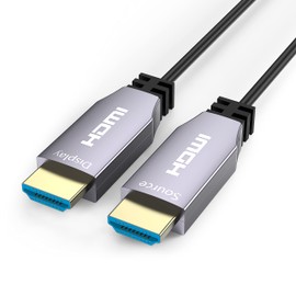 Fuwaderp HDMI Cable 150 ft/Fiber Optical High Speed 18Gbps UHD 4K HDMI Cable/Support 4K@60Hz,4:4:4,HDCP2.2,HDR10,ARC,3D,Dolby Vision,HEC,One Direction