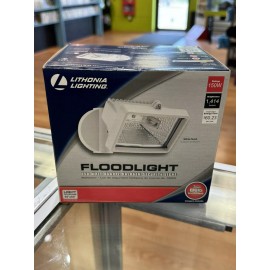 Lithonia Lighting Security Flood Light White Finish 138H7U NEW