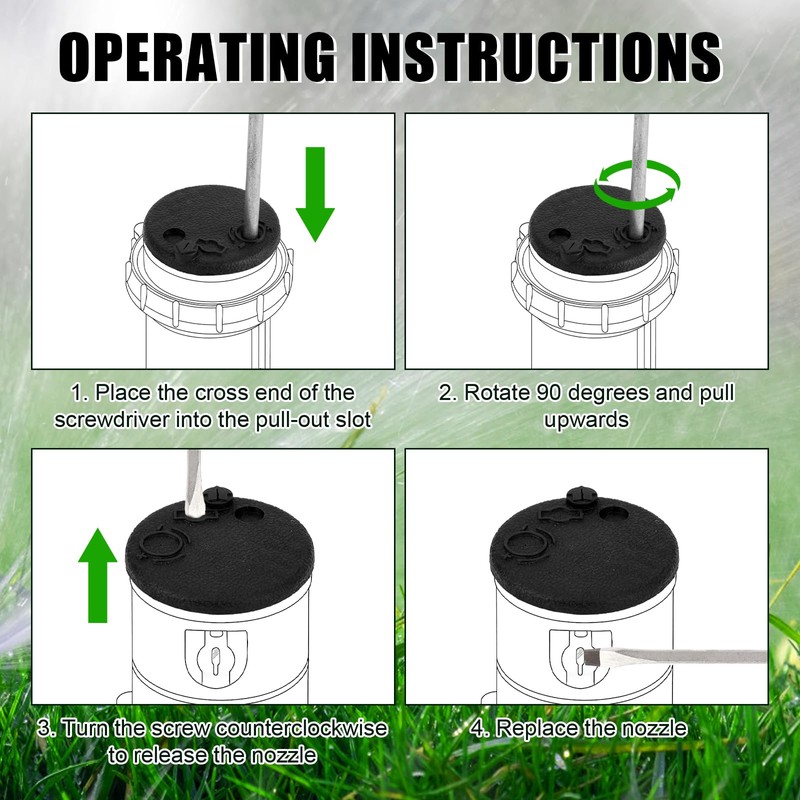 10pcs Sprinkler Rubber Head Caps Compatible with Hunter PGP Rotor,