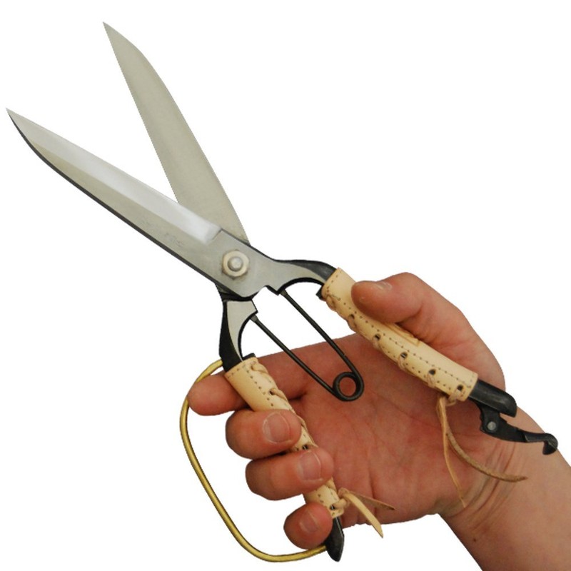 Mikikajiyamura One-handed Pruning Shears with Guard Genuine Leather Roll TS132