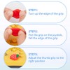 GORGECRAFT 4Pcs Peach Strawberry Thumb Grips Fruit Soft Silicon Joystick