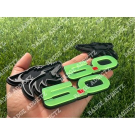 Badge Addictz Glowing 5.0 Coyote Emblem Badges Glow In The Dark Aggressive Racing Custom New