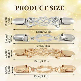 4 PCS Cinch Clip Waist Cincher Clip Clothing Cinch Clips Dress Cinchs Clips for Sweaters, Dresses & Shirts All Different Women Clothing