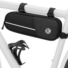 APOMOONS Bicycle Frame Bag Bicycle Frame Bag with Reflective Function Bicycle Bags Frame with Velcro Frame Bags for MTB Road Bikes for Storing Items
