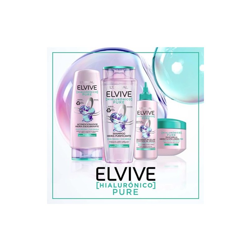 Shampoo Hidra Hilaurónico Elvive L'Oréal Paris 370ml