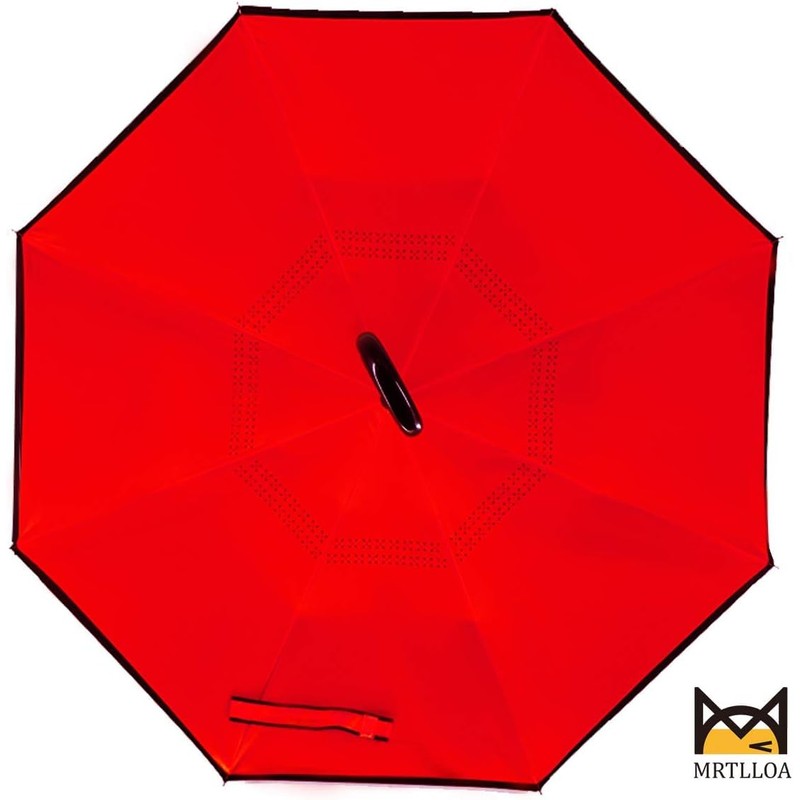 MRTLLOA 40/49/56 Inch Oversize Windproof Inverted Reverse Upside Down Umbrella,
