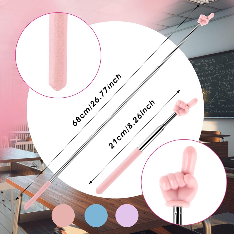 DIVINA VITAE 3 Pcs Telescopic Teachers Pointer Mini Retractable Teacher