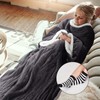 ShinyMatch Electric Snuggle Throw Blankets with Matching Sock Set Wearable