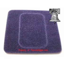 AIR-TITE 5 Air-tite Coin Capsule Display Card Insert 1oz Silver BAR Holder BLUE Storage