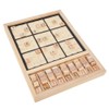 Children Wooden Number Puzzle Toy Board Game Kid Intelligence Logical