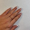 Handmade Press On Nails Square Long White French Tip with