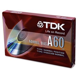 TDK Standard Grade Audio and Dictation Cassette, Normal Bias, 60 Minutes (30 x 2)