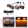 ‎MODIPIM Amber Shell Amber Light 4pcs Tacoma LED Grill Lights