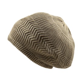 RW Unisex Cotton Classic Rasta Beanie Tam (Khaki)