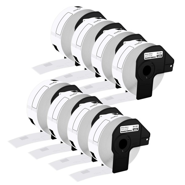 USUPERINK (8 Roll, 400 Labels/Roll) Compatible for Brother DK-1201 DK1201