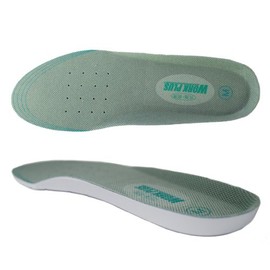 Midori Anzen AD-31WP Men's Insoles for Safety Shoes, Cup Insoles, gray