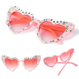 LONAI Birthday Glasses for Women, Birthday Party Gifts Accessories 'Birthday Babe' Birthday Sunglasses for Happy Birthday