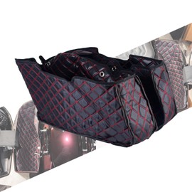 HCmotorku Saddlebag Liners Carpet Insert Fit for Harley Touring Street Glide FLHX Road Glide FLTRX Street Glide Ultra FLHXU CVO Road Glide ST FLTRXSTSE 2023-2025 (Red Stitching)