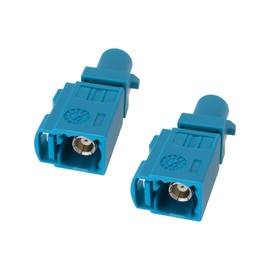 eMagTech 2pcs Fakra Z Adapter Male to Female Connector for Automotive Telematics GPS Radio Systems Antenna Applications Water Blue