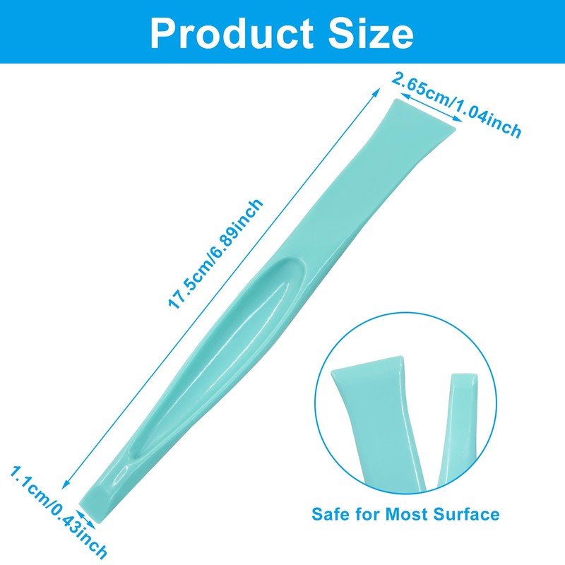 Moicstiy 3Pcs Plastic Scraper Tool, No-Scratch Cleaning Scraper Tool for