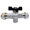 TC 15mm Compression Double Check Valve with Lever Isolating Valve
