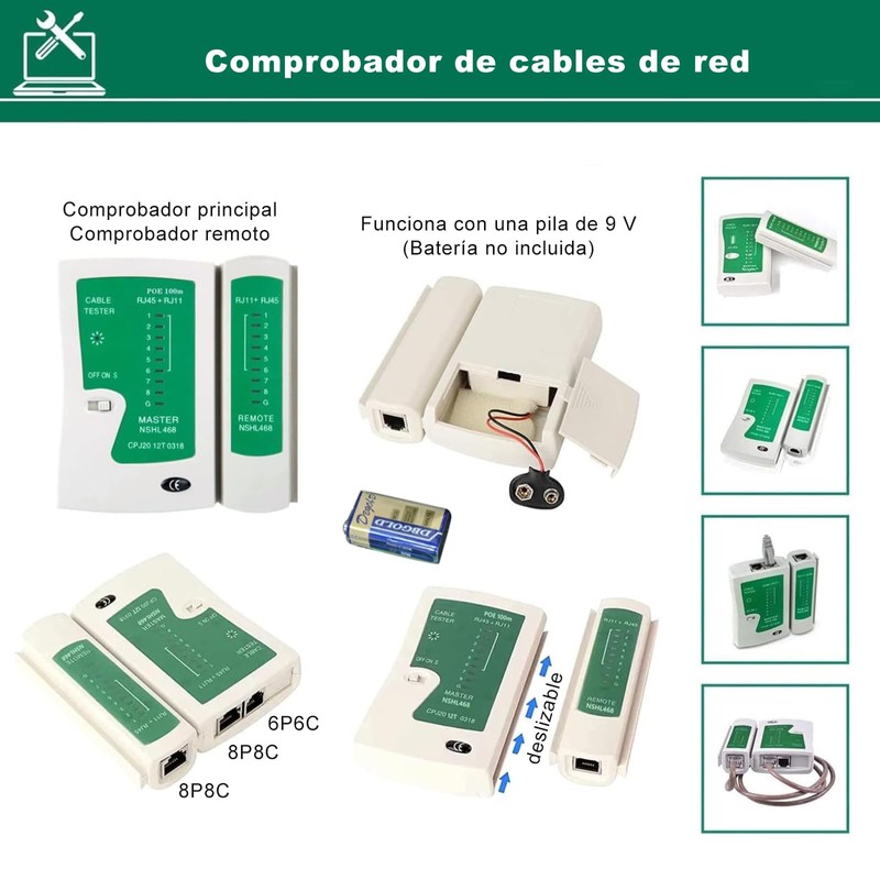 Kammoy Kit de Herramientas de Mantenimiento 10 En 1 Para