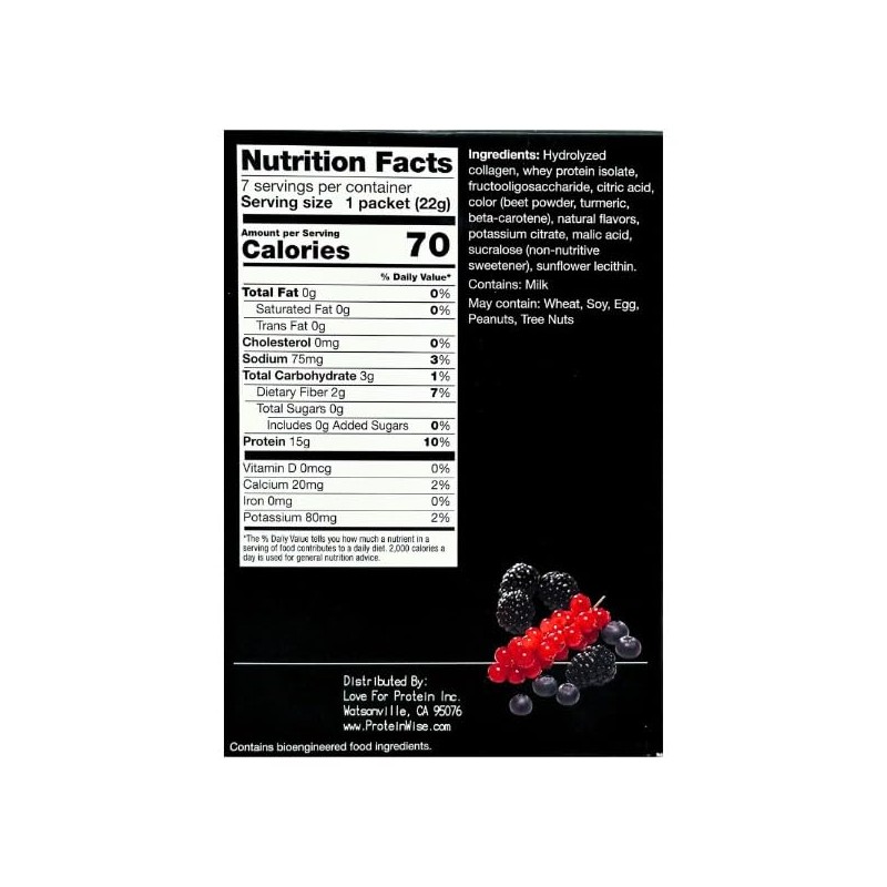 ProteinWise - Berry Blast Fruit Drink Mix - 7/Box