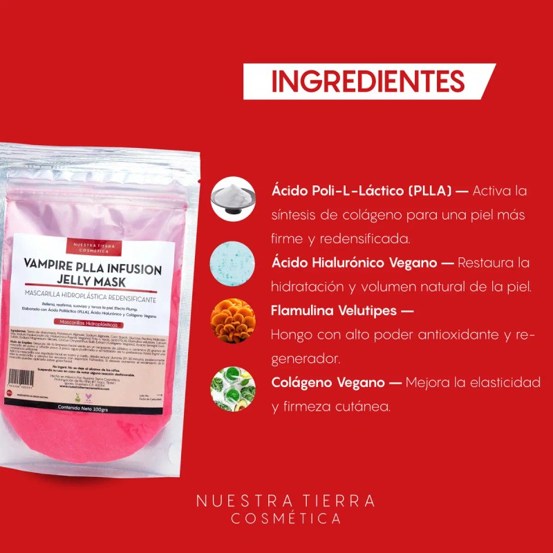 Mascarilla Hidroplástica Vampire Rellenadora Con Poliláctico Todo tipo de piel