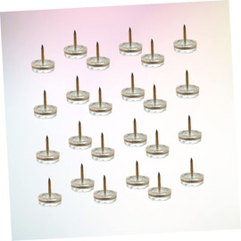 TEHAUX 20PCS Non Skid Furniture Leg Protectors Thickened Clear Plastic Floor Tacks for Tables Chairs Durable Non Slip Pads to Prevent Scratches and Noise Hardwood Floors