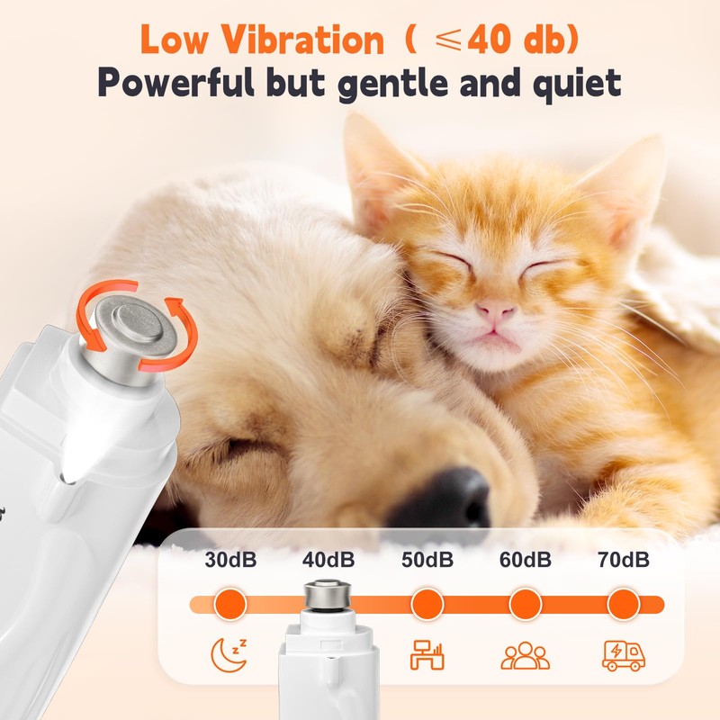 Meonlala 2-in-1 Dog Nail Trimmers & Dog Nail Grinder with