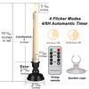 yunsheng Battery Operated LED Window Candles with Remote Timer, 8
