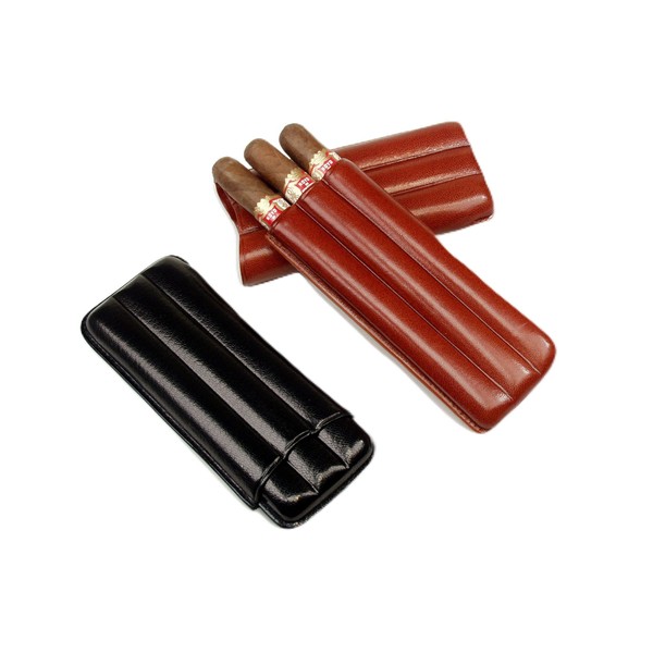 MONTECRISTO N.3 Cigar Case 3 fingers (Black)