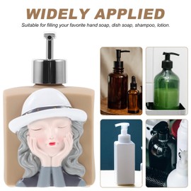 Beavorty Pump Bottle for Shampoo Elegant Refillable Lotion Dispenser for Hand Soap Shampoo and Dish Soap Ergonomic Design Prevents Leaks and and Convenient for Everyday Use