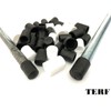TERF® High Quality White PVC Screws Thread Stud End Protective