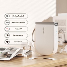 NIIMBOT D11 Upgraded Version Label Maker Machine with Tape,300DPI Bluetooth Label Printer, Portable Thermal Printer, Sticker Maker for Organizing Home Office School, White