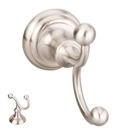 Elements BHE5-02SN Conventional Robe Hook, Satin Nickel